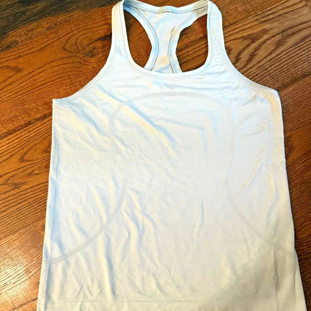 Lululemon Swiftly Tech Racerback athletic tank, green, hip length